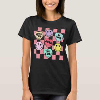Retro Love You Be Mine You & Me XOXO Happy Valenti T-shirt