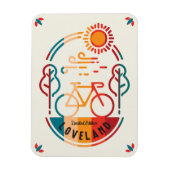 Retro Loveland Fietsroute Magneet (Verticaal)