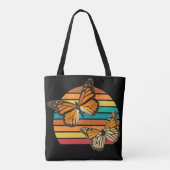  RETRO LOVELY BUTTERFLIES TOTE BAG (Achterkant)