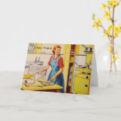 Retro Lover Thinking of You Friend Wenskaart Kaart (Gele Bloem)