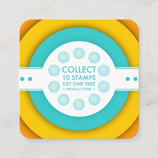 retro loyaliteitsstempel klantenkaartje (Voorkant)