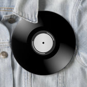 RETRO LP VINYL RECORD Round Button (In situ)