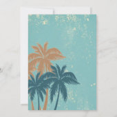 Retro Luau Hawaiian Tropical Hula op meer dan een  Kaart (Achterkant)