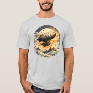 Retro Luchtvaartuig Ontdekkingsreiziger Vintage St T-shirt