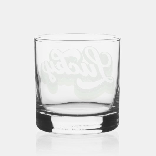 Retro Lucky Cool St Patrick's Day Whisky Glas (Achterkant)