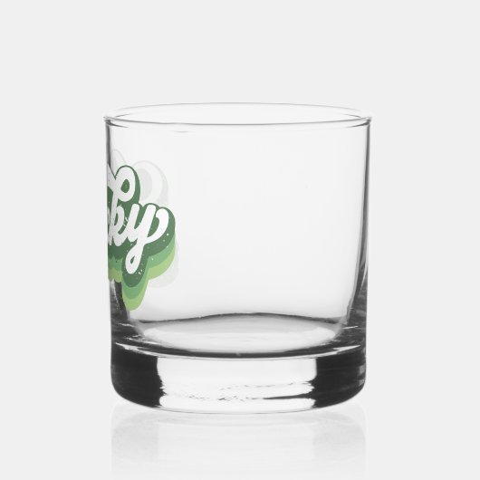Retro Lucky Cool St Patrick's Day Whisky Glas (Links)