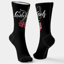 Retro Lucky Girls Cherry Citaat