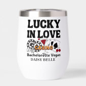 Retro Lucky In Love Vegas Bachelorette (Achterkant)