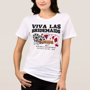 Retro Lucky In Love Vegas Bachelorette T-shirt