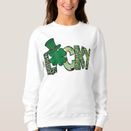 Retro Lucky Shamrock St. Patrick's Day Trui