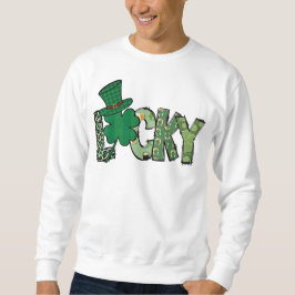 Retro Lucky Shamrock St. Patrick's Day Trui