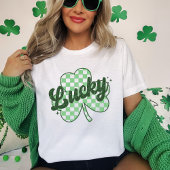Retro Lucky St Patrick's Day Shamrock T-shirt