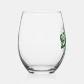 Retro Lucky St Patrick's Day Shamrock Wijnglas Zonder Voet (Rechts)