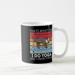 Retro Luiaard Dat is Wat Ik Doe Ik Doe Yoga En Ik Koffiemok