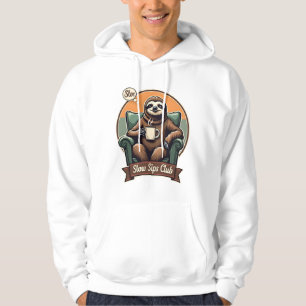 Retro Luiaard Koffie Shirt Kalm Ochtend Humor 2