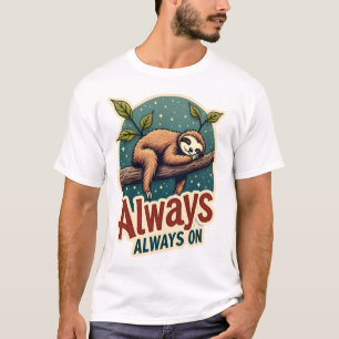 Retro Luiaard Lui Citaat Grappig Energiezuinig Ont T-shirt