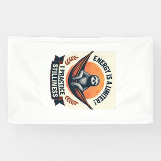 Retro luiaard mascotte retro vector kunst 2 spandoek