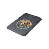 Retro Luiaard Vector Retro Wilde Dieren Badge 2 Badmat (Gekanteld)