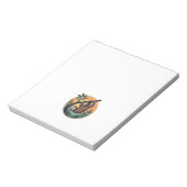 Retro Luiaard Vector Retro Wilde Dieren Badge 2 Notitieblok (Linkerzijde)