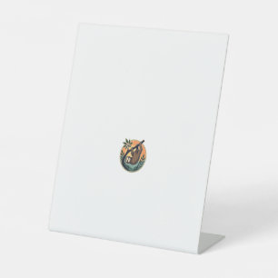 Retro Luiaard Vector Retro Wilde Dieren Badge 2 Reclamebord Met Voetstuk