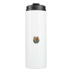 Retro Luiaard Vector Retro Wilde Dieren Badge 2 Thermosbeker