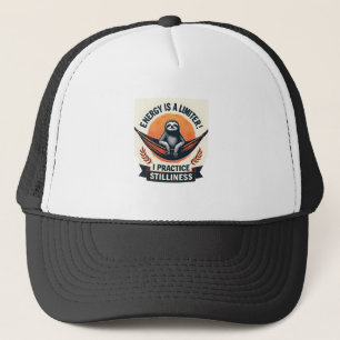 Retro Luiaard Zonsondergang Vintage Bosdier Kunst  Trucker Pet