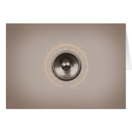 Retro-luidspreker (Voorkant Horizontaal)