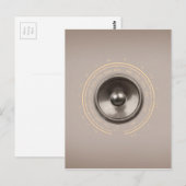 Retro-luidspreker Briefkaart (Voorkant / Achterkant)