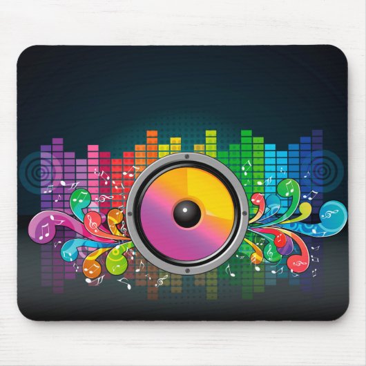 Retro-luidspreker Muismat (Voorkant)