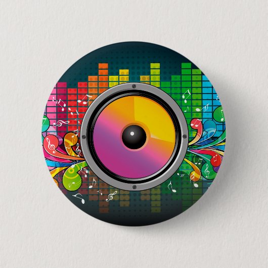 Retro-luidspreker Ronde Button 5,7 Cm (Voorkant)