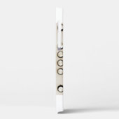 Retro luidsprekers: bruin, geïsoleerd wit. Case-Mate iPhone case (Achterkant / Links)