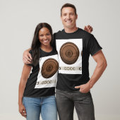 Retro luidsprekers: bruin, geïsoleerd wit. t-shirt (Unisex)