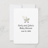 Retro Luier Raffle Baby shower behuizing Kaart (Achterkant)