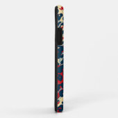 Retro-luipaard (blauw, rood, geel) Case-Mate iPhone case (Achterkant/rechts)