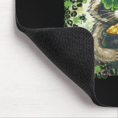Retro Luipaard Grappige St. Patrick's Dag Wasbeer  Muismat (Hoek)