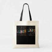 Retro Lunch Lady Funny Cafeteria Crew Tote Bag (Voorkant)