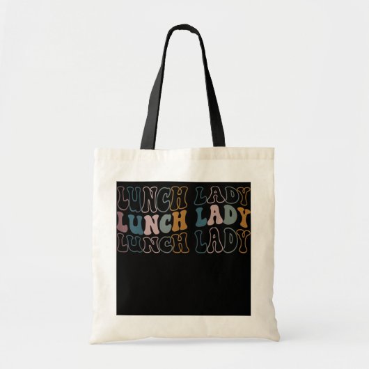 Retro Lunch Lady Funny Cafeteria Crew Tote Bag (Voorkant)