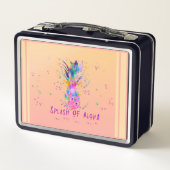 Retro lunchbox met Aloha-spatten (Achterkant)
