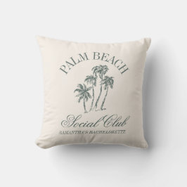 Retro Luxe Bachelorette Feest Social Club Buitenkussen