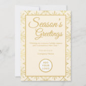 Retro Luxe Kerst Zakelijke Wenskaart Feestdagenkaart (Voorkant)