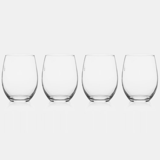 Retro Luxe Strand Palm Bomen Bruidsmeisjes Namen Wijnglas Zonder Voet (Links)