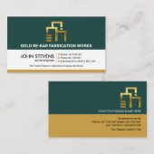 Retro Lyers Gold Rebar Building Engineering Visitekaartje (Voorkant / Achterkant)