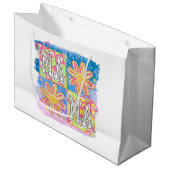 Retro Ma Ma Groot Cadeauzakje (Voorkant Gekanteld)