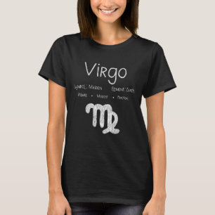 Retro Maagd Sterrenbeeld - Astrologie Horoscoop Bi T-shirt