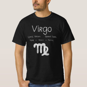 Retro Maagd Sterrenbeeld Horoscoop Verjaardagscade T-shirt
