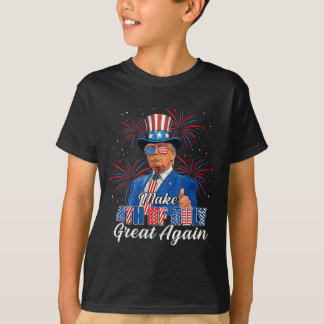 Retro maakt 4th of July weer groot Patriottisch Do T-shirt