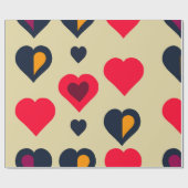 Retro maakt Valentijnse warm die papier oppakken (Vlak)