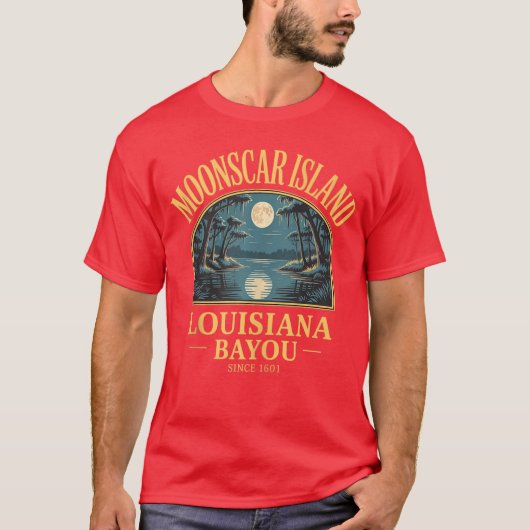 Retro Maan Zombie Eiland Tank Top (Voorkant)