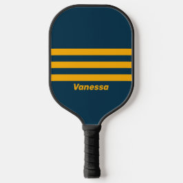 Retro Maanlicht Getijde Drie Dwars Strepen met Naa Pickleball Paddle