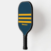 Retro Maanlicht Getijde Drie Dwars Strepen met Naa Pickleball Paddle (Links)